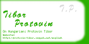 tibor protovin business card